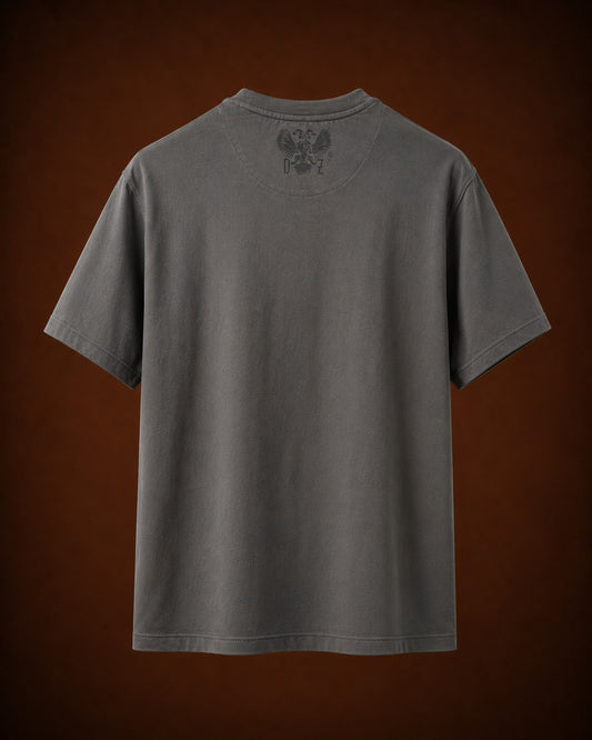The Side Note Tee — Steel Grey