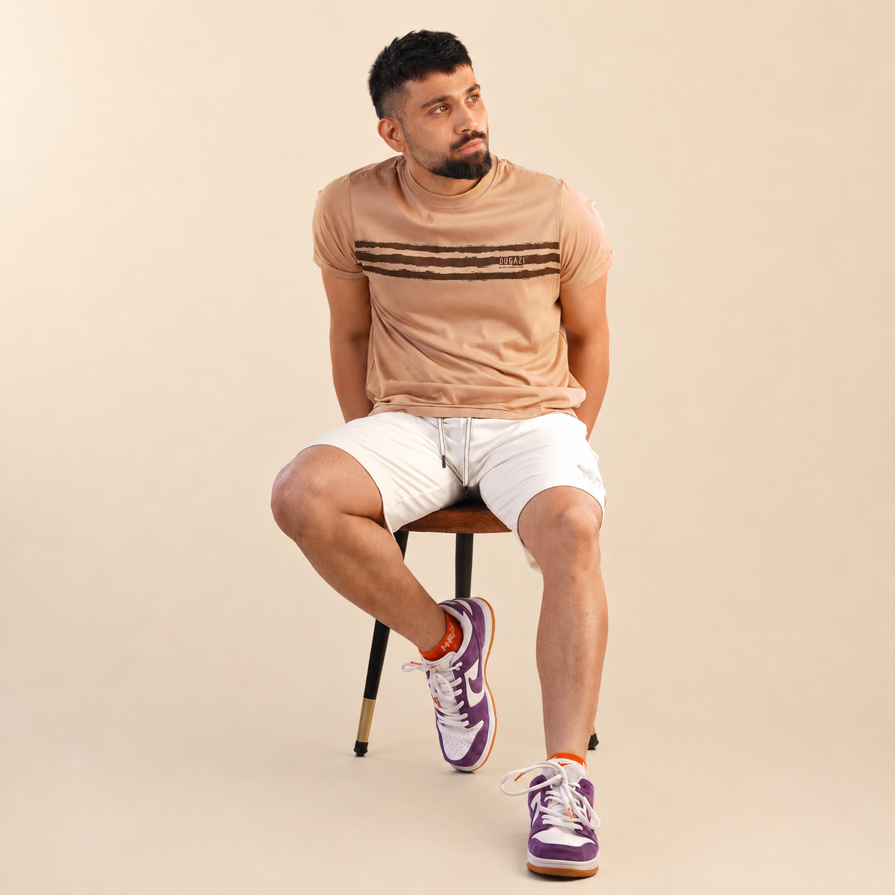 The Chest Stamp Tee — Cinnamon