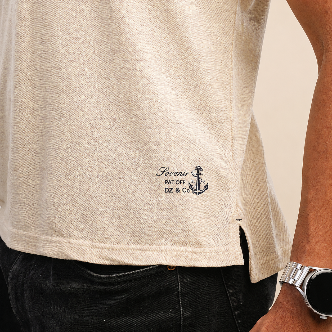 The Linen Club Polo — Fawn