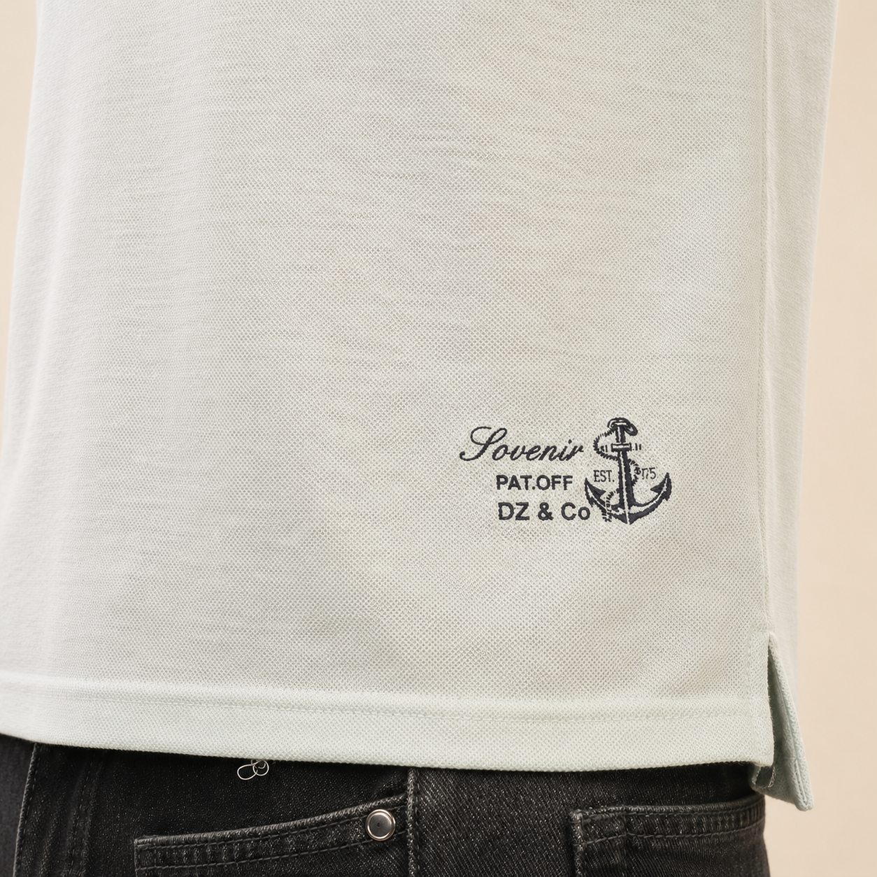 The Linen Club Polo — Sea Green