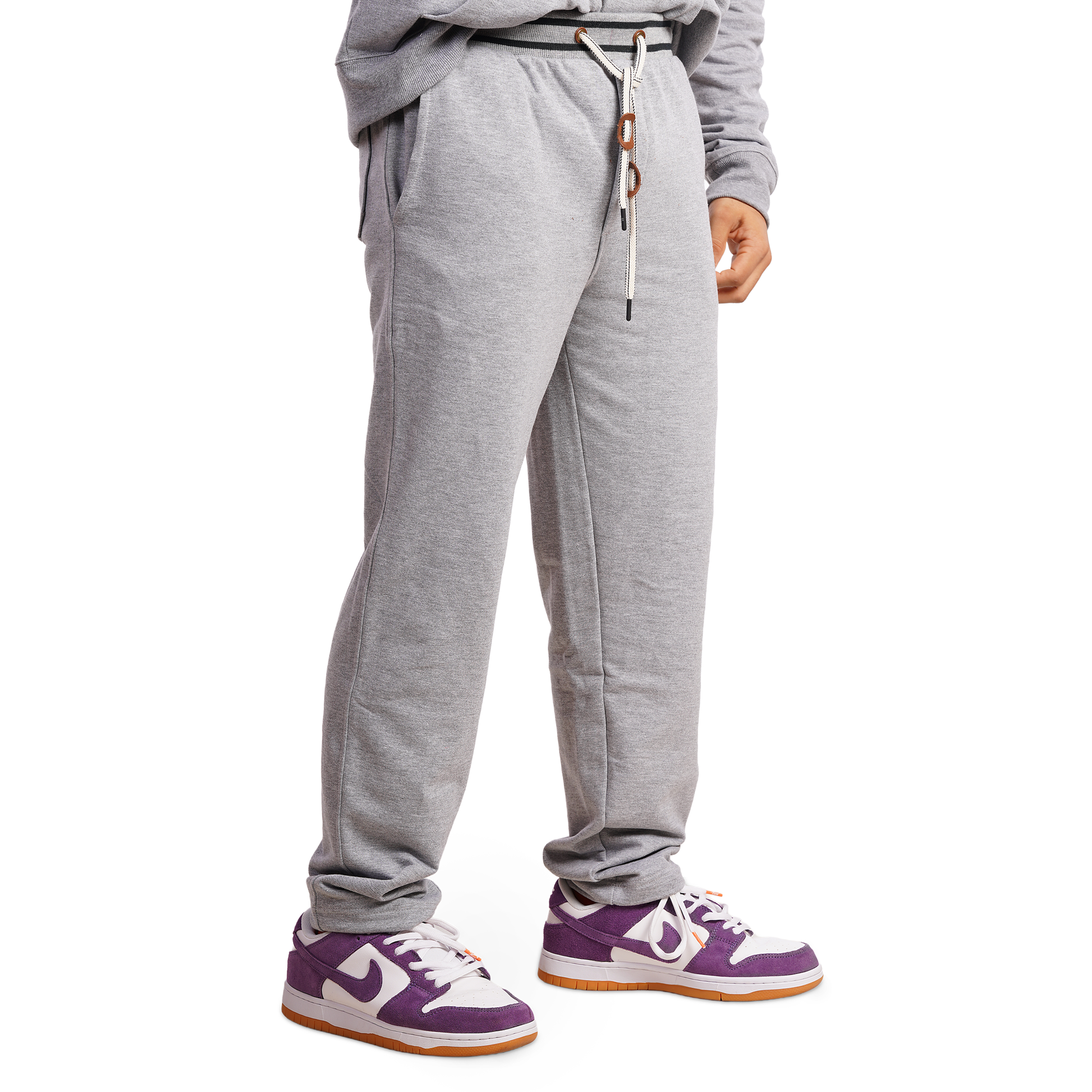 DUGAZI Grey Melange Heavyweight Jogger Casual Wear
