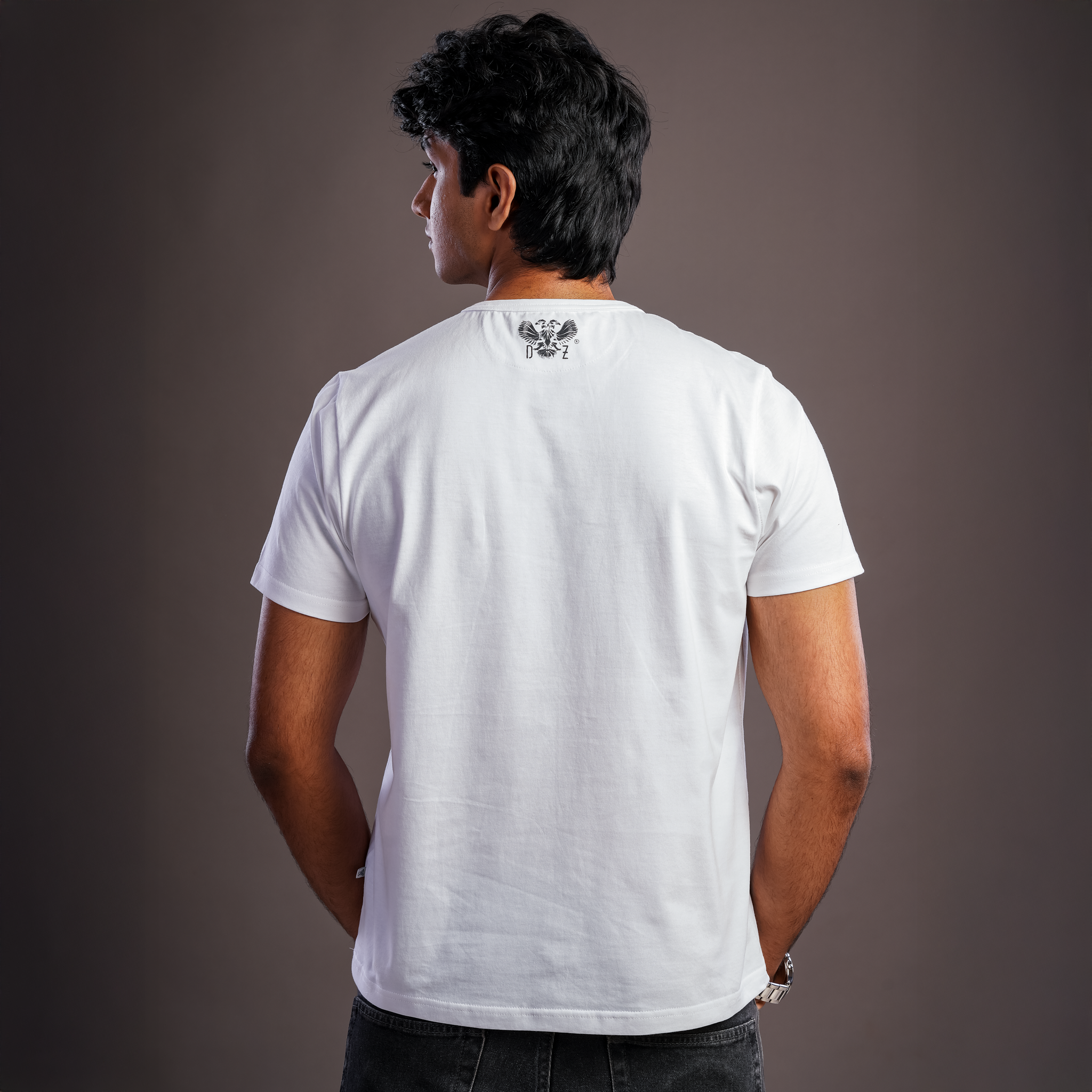 DZ Cotton Crew Neck Short Sleeve Pocket T-Shirt