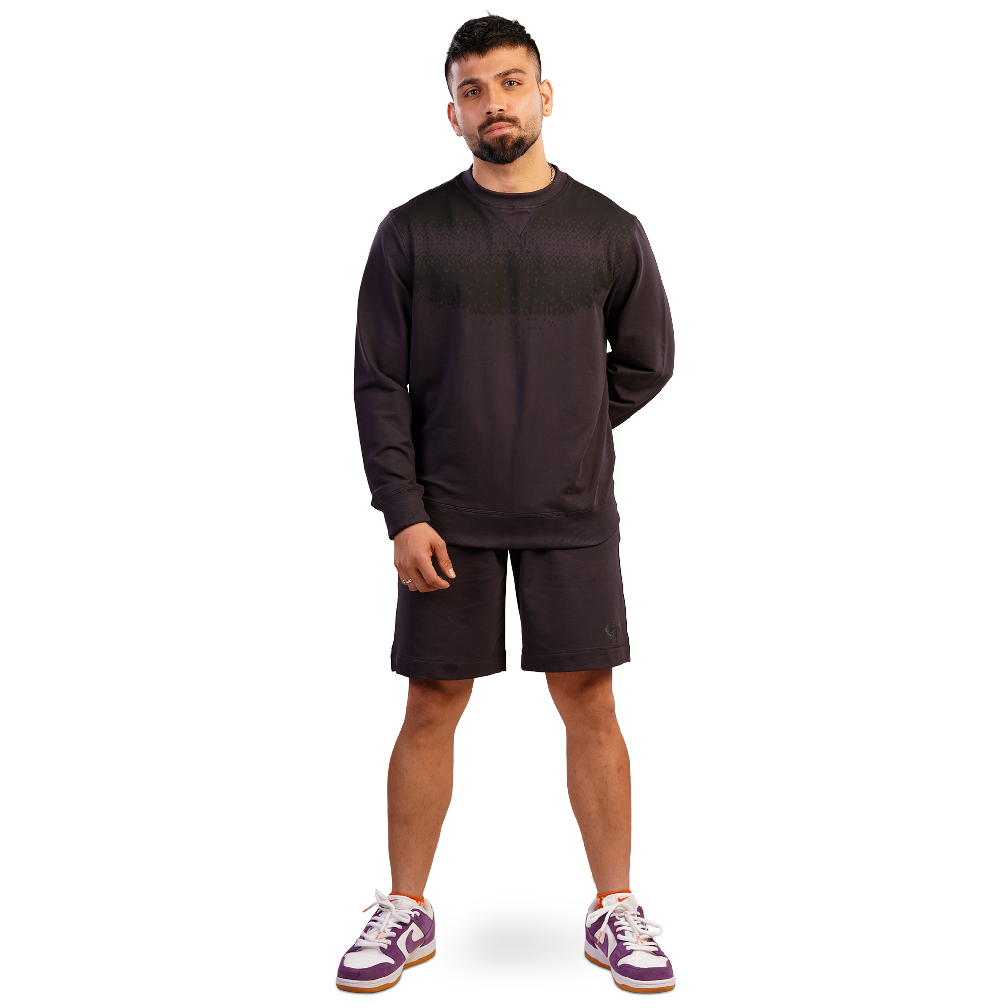 DZ French terry Sweatshirt & Shorts Set