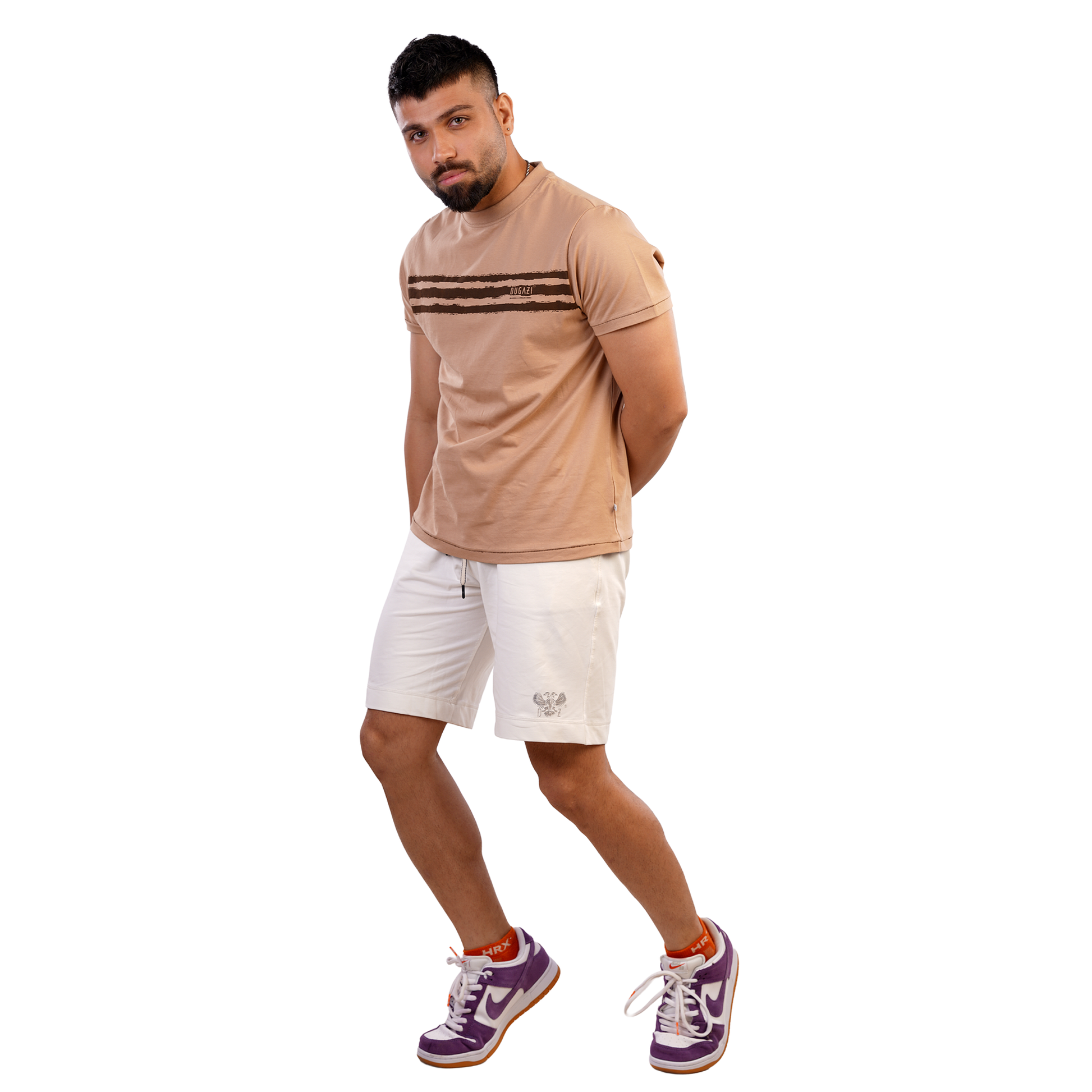 DUGAZI Cinnamon Chest Print Tee Men's Streetwear