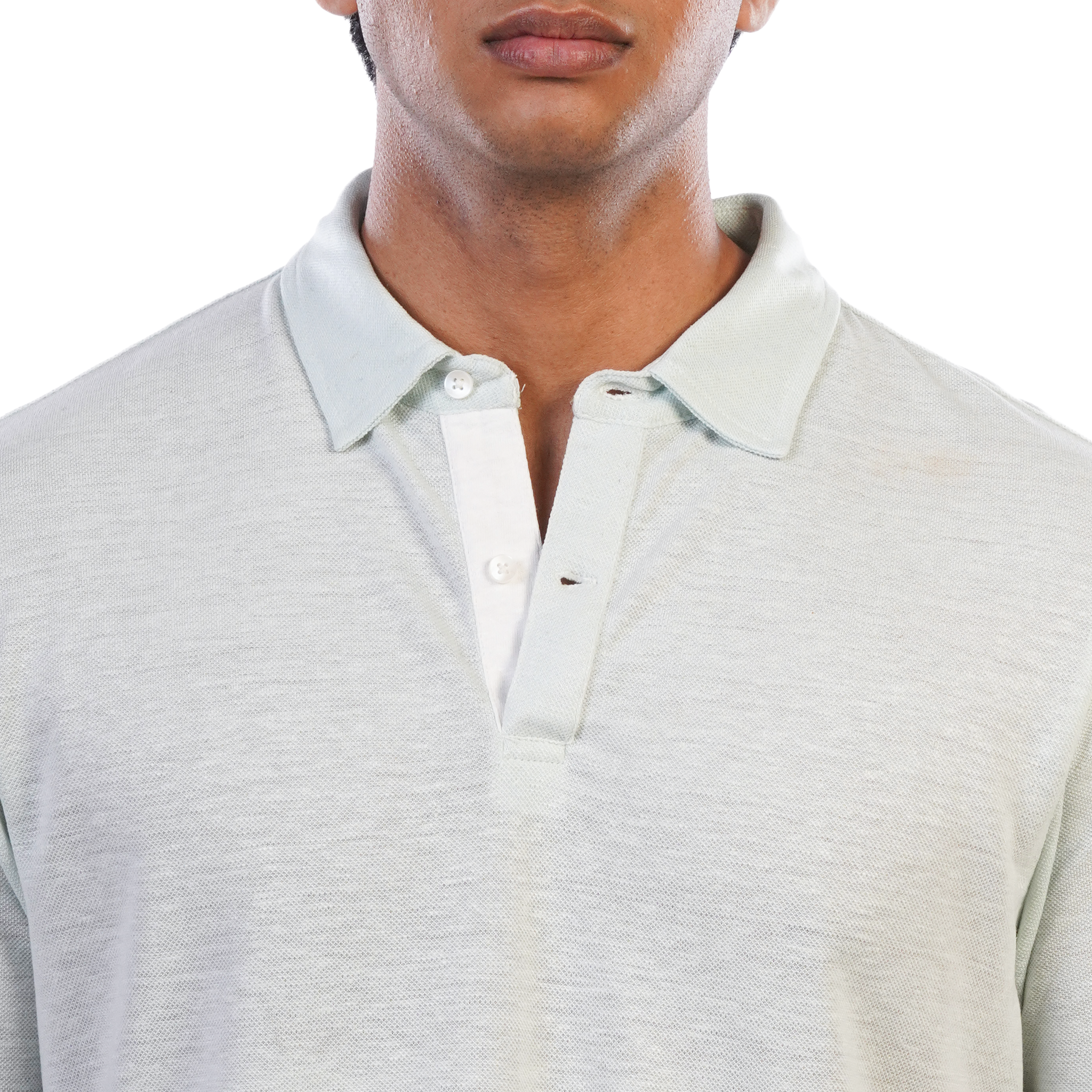 DZ Cotton Linen Pique Polo Short Sleeve Shirt