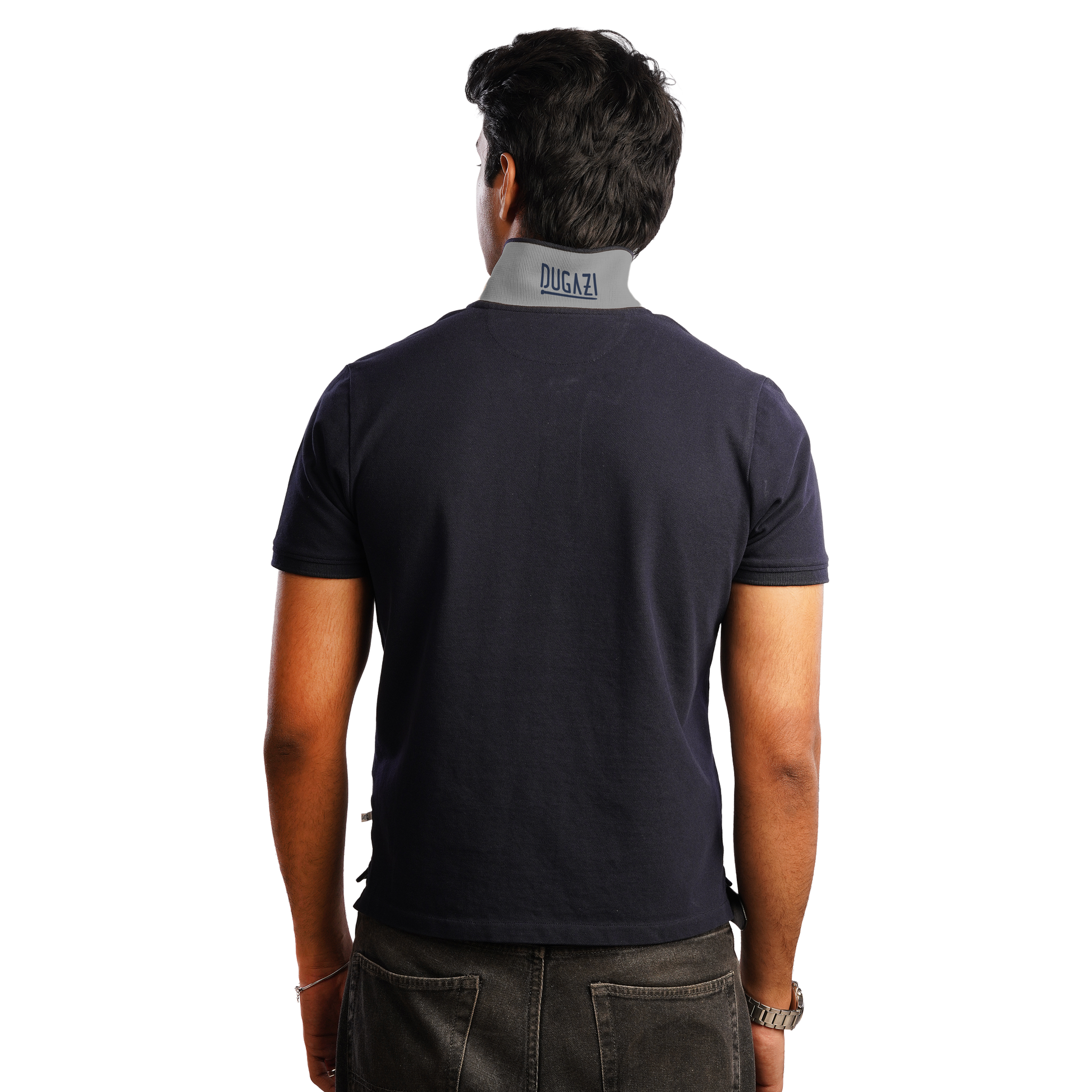 DUGAZI Navy Polo Shirt Smart Casual Lookbook