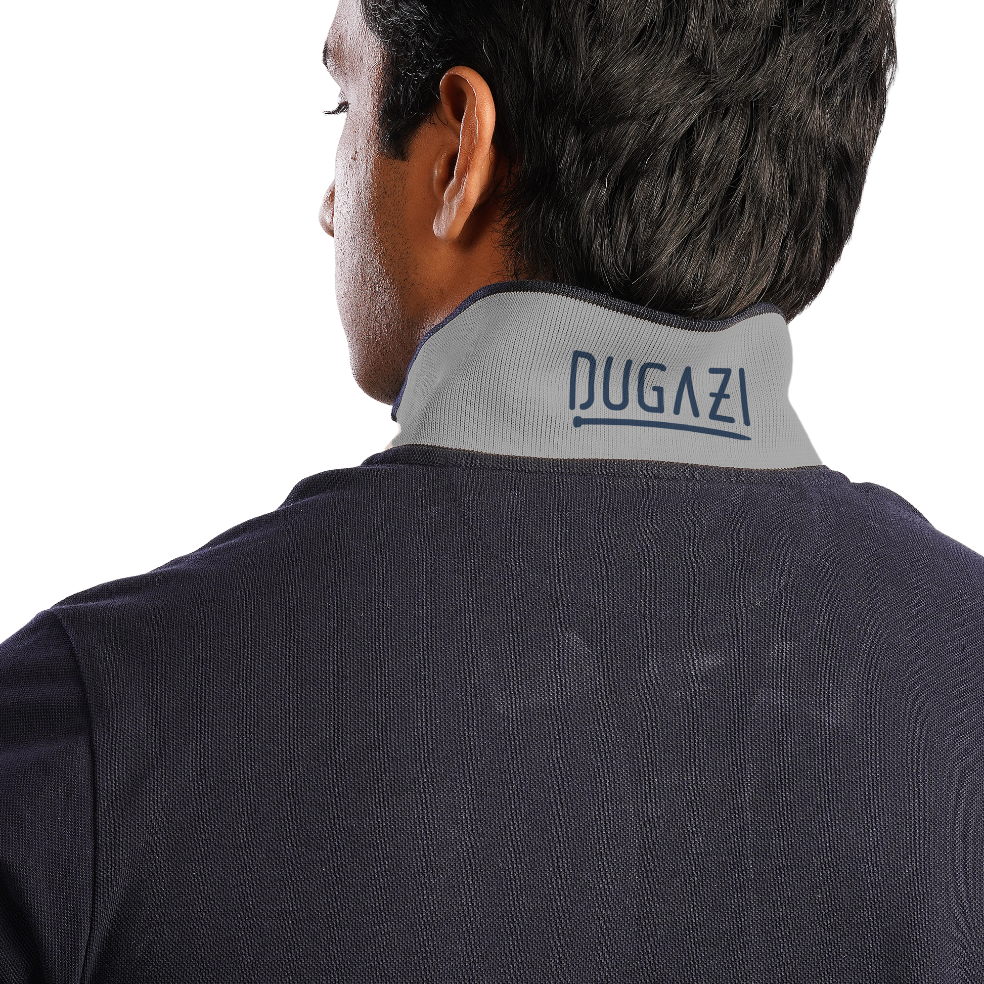 DUGAZI Navy Pique Polo Indian Menswear