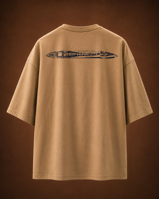The Statement Back Tee — Khaki