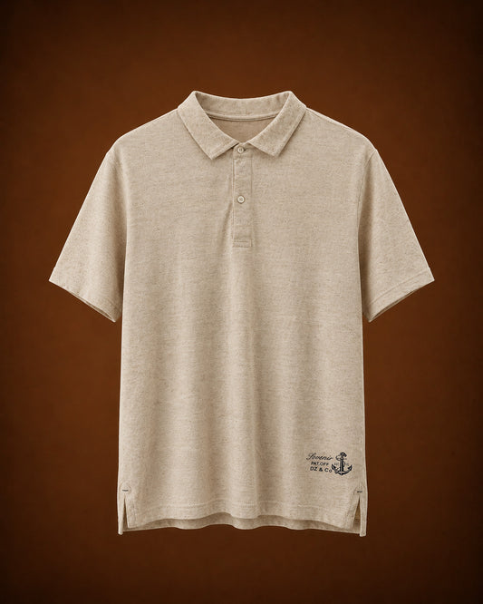 The Linen Club Polo — Fawn