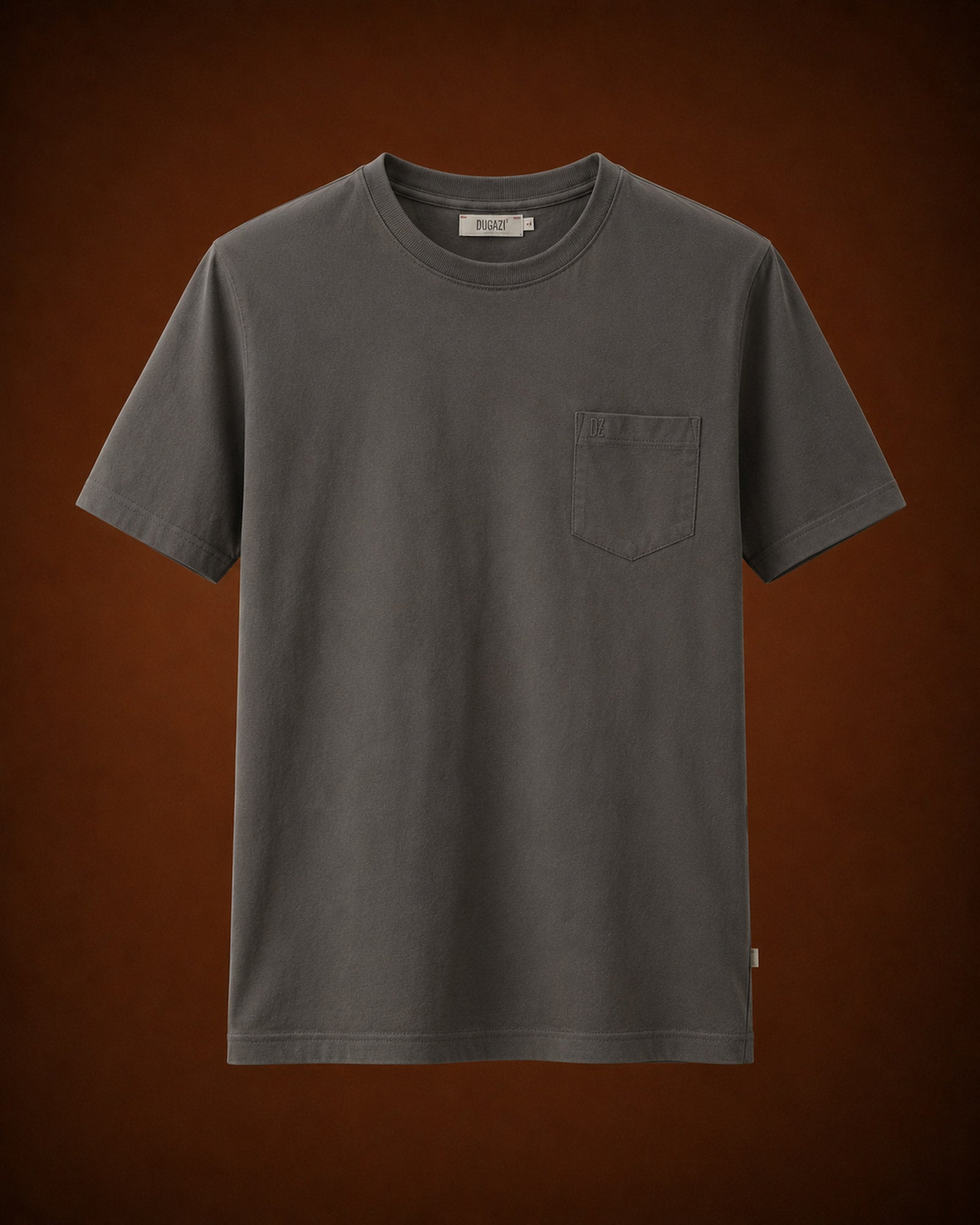 The Side Note Tee — Steel Grey