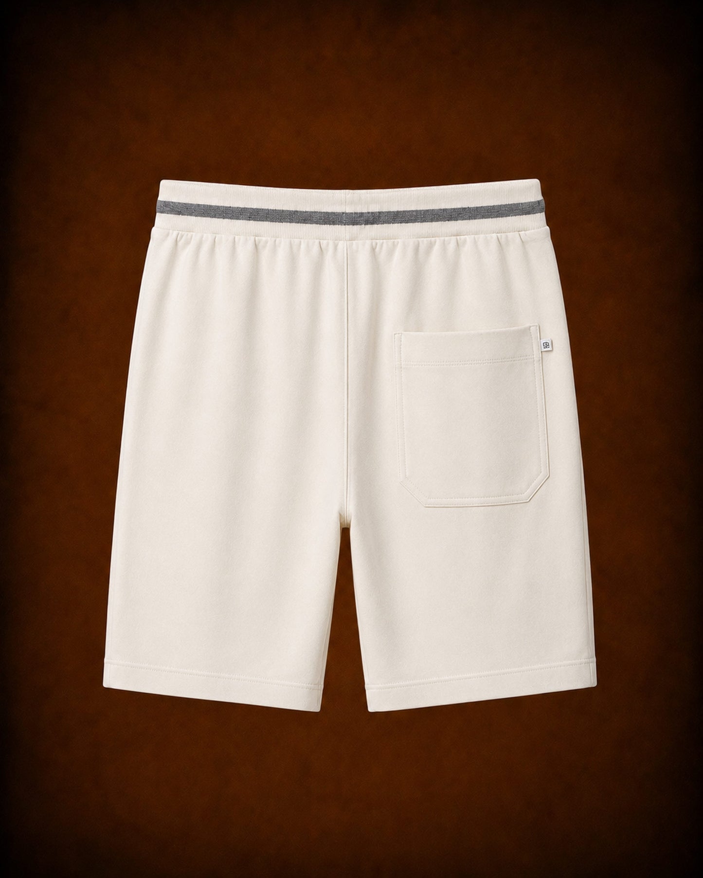 DUGAZI The Yard Shorts Off White Relaxed Fit Back View